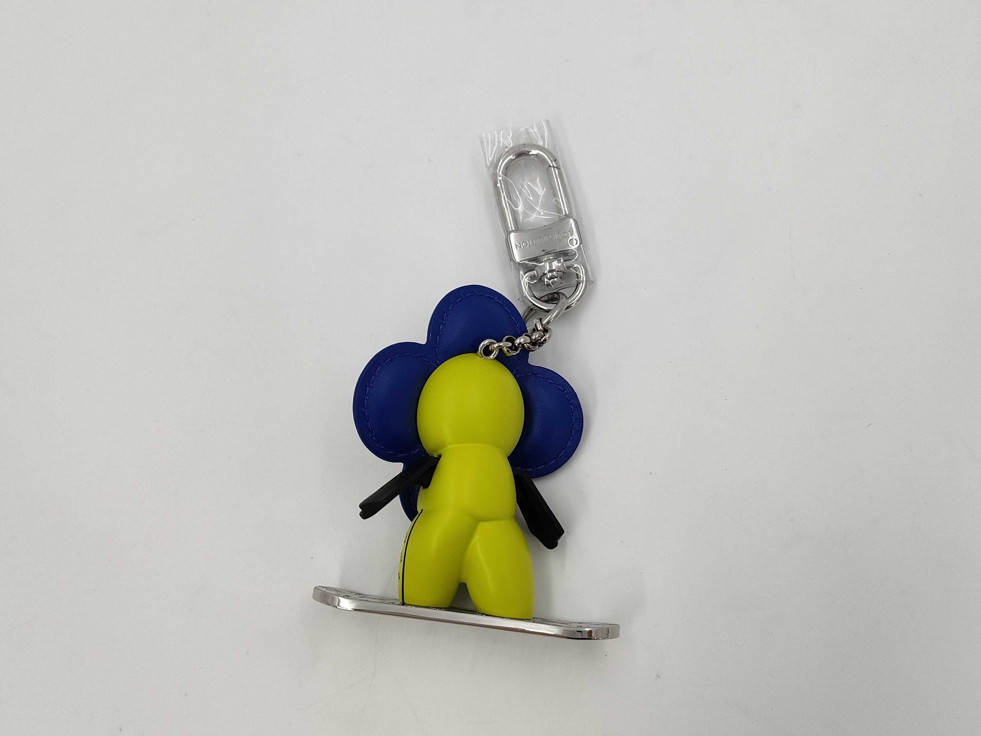 LOUIS VUITTON Monogram Snowboard Vivienne Charm Keychain Blue M00965 Strap