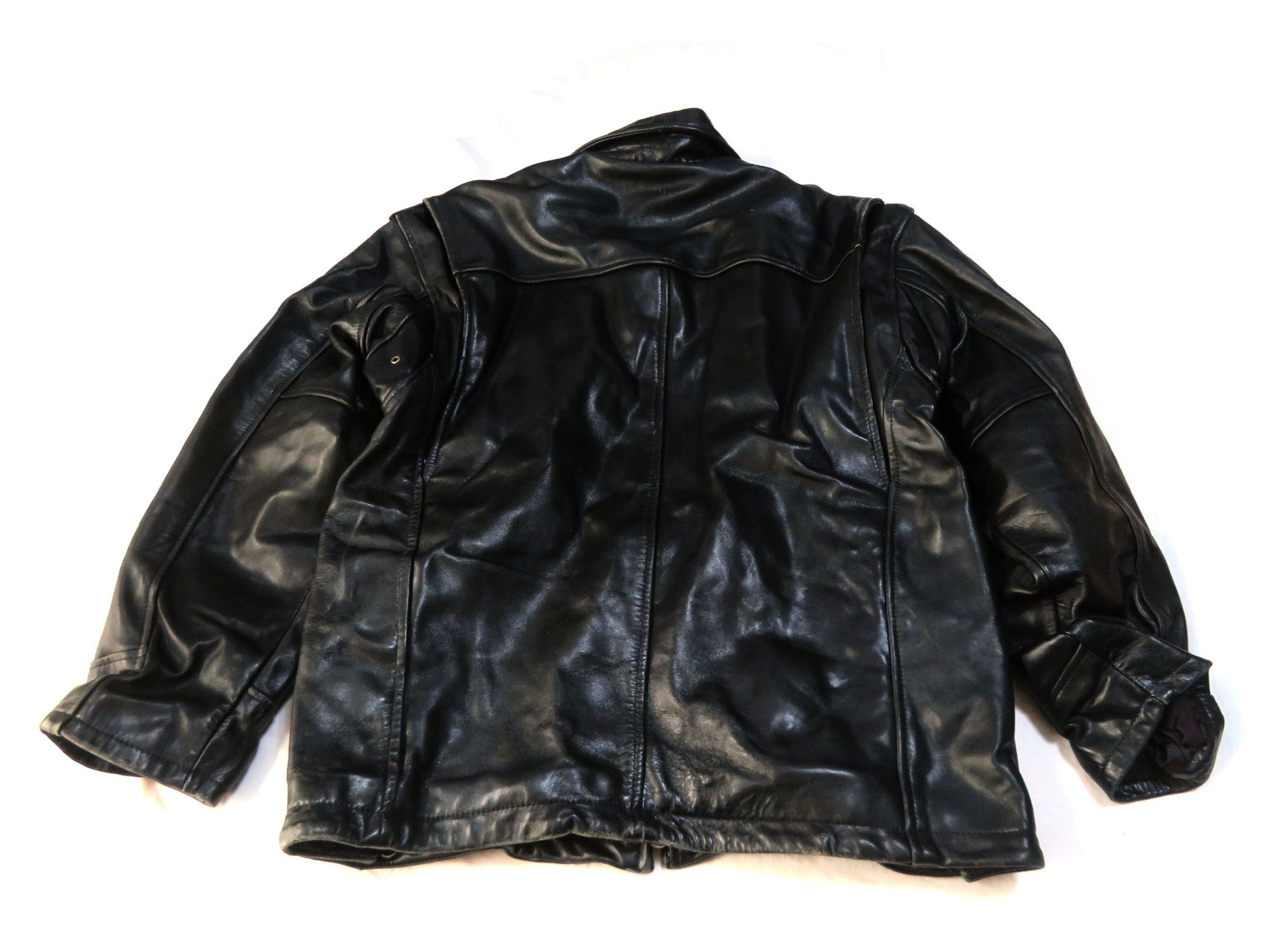 AVIREX Leather Flight Jacket with Genuine Leather Liner