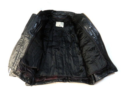 AVIREX Leather Flight Jacket with Genuine Leather Liner