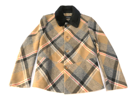 COMME des GARCONS COMME des GARCONS Comme des Garçons Fur Collar Check Jacket AD1996 Jacket