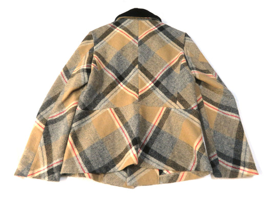 COMME des GARCONS COMME des GARCONS Comme des Garçons Fur Collar Check Jacket AD1996 Jacket