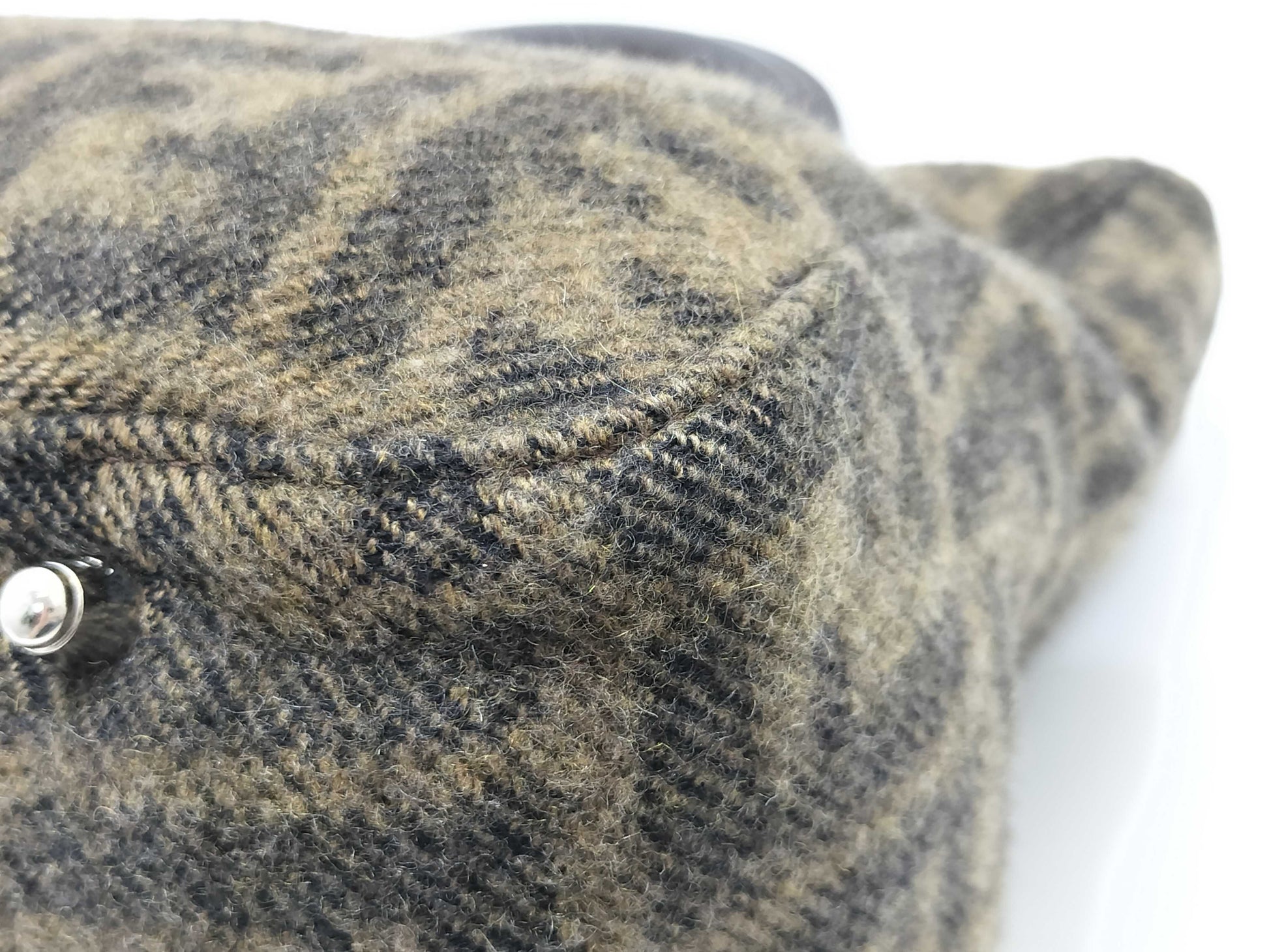 FENDI Zucca pattern Zucca wool handbag with FF hardware