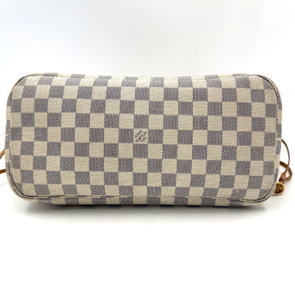 LOUIS VUITTON Damier Azur Neverfull Tote Bag