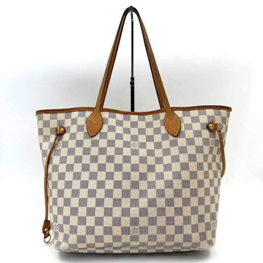 LOUIS VUITTON Damier Azur Neverfull Tote Bag