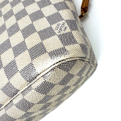 LOUIS VUITTON Damier Azur Neverfull Tote Bag