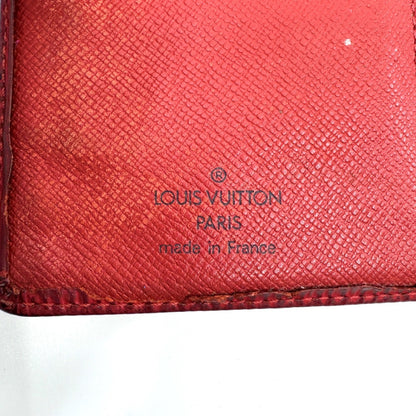 LOUIS VUITTON Epi Long Wallet Red Wallet