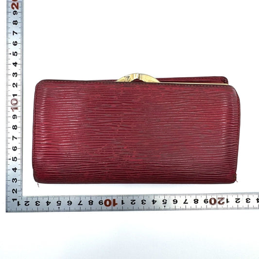 LOUIS VUITTON Epi Long Wallet Red Wallet