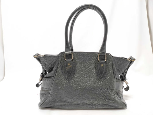 FENDI Selleria All Leather Tote Black Handbag
