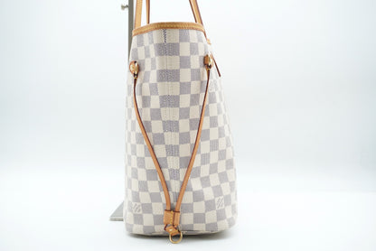 LOUIS VUITTON Damier Azur Neverfull MM N41361 Tote Bag