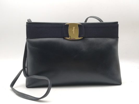 Salvatore Ferragamo Vara Leather Shoulder Bag