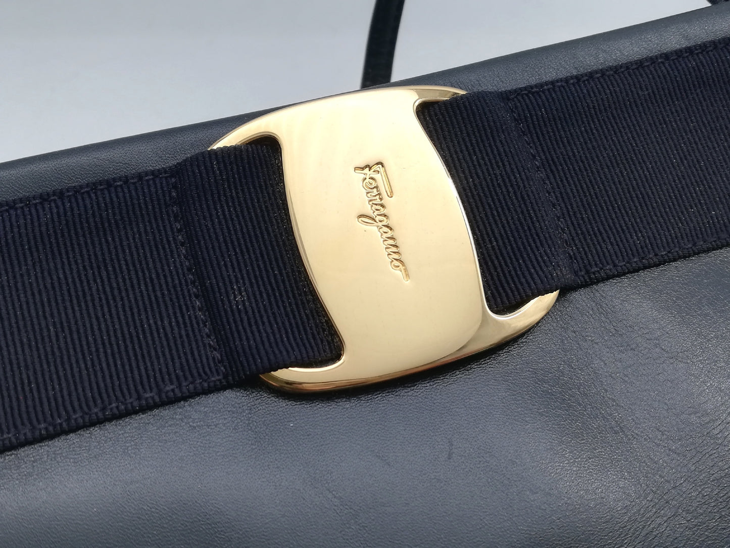 Salvatore Ferragamo Vara Leather Shoulder Bag