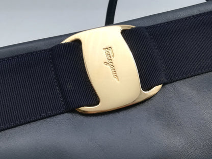 Salvatore Ferragamo Vara Leather Shoulder Bag
