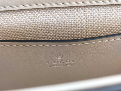 GUCCI GG Super Mini Shoulder Bag, Beige, 772794