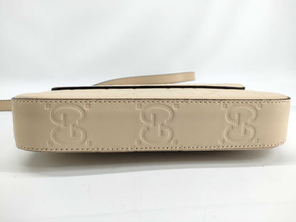 GUCCI GG Super Mini Shoulder Bag, Beige, 772794