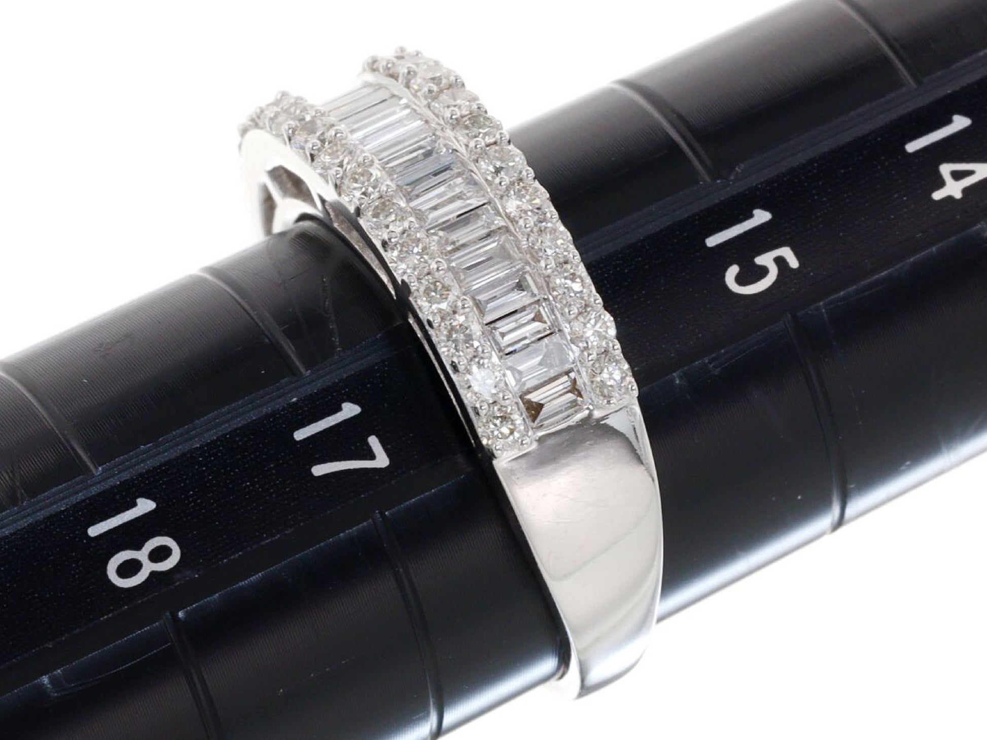D1.10ct K18WG 4.6g Ring 