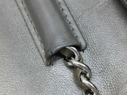 CHANEL Lambskin Typography Matelasse Chain Wallet Shoulder Bag with Seal, No. 23