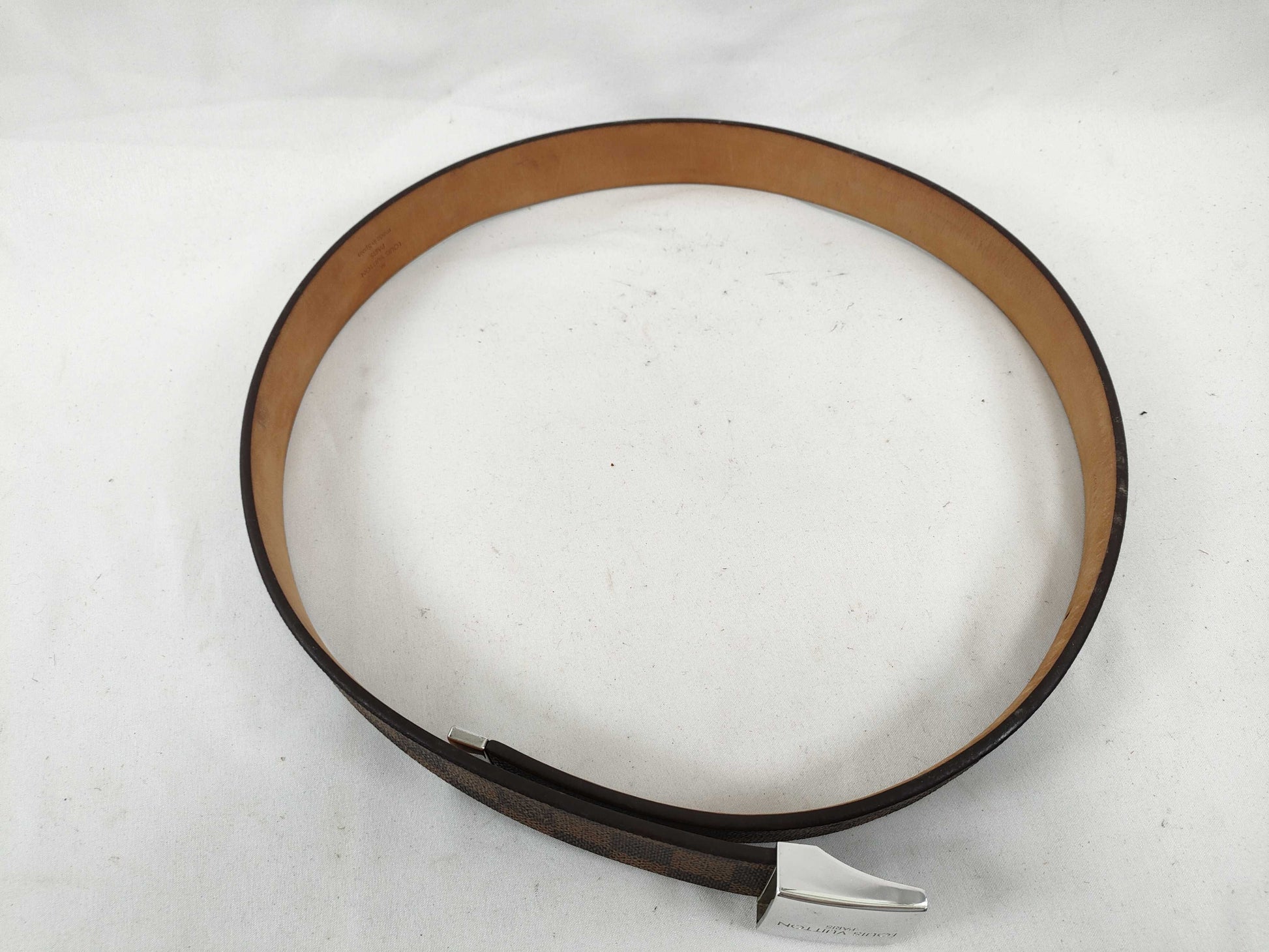 LOUIS VUITTON Damier Damier Centur Carre M6803 Belt