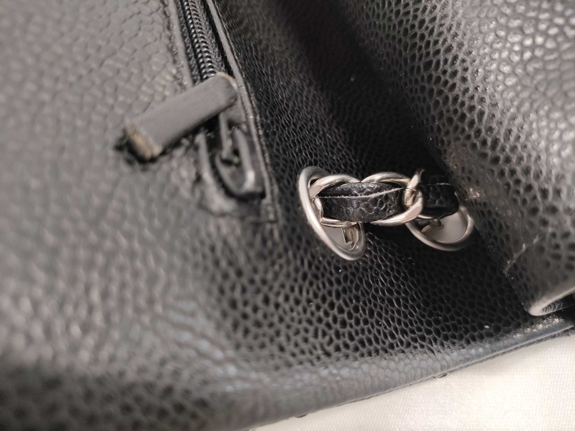 CHANEL Caviar Skin CF 25 Shoulder Bag