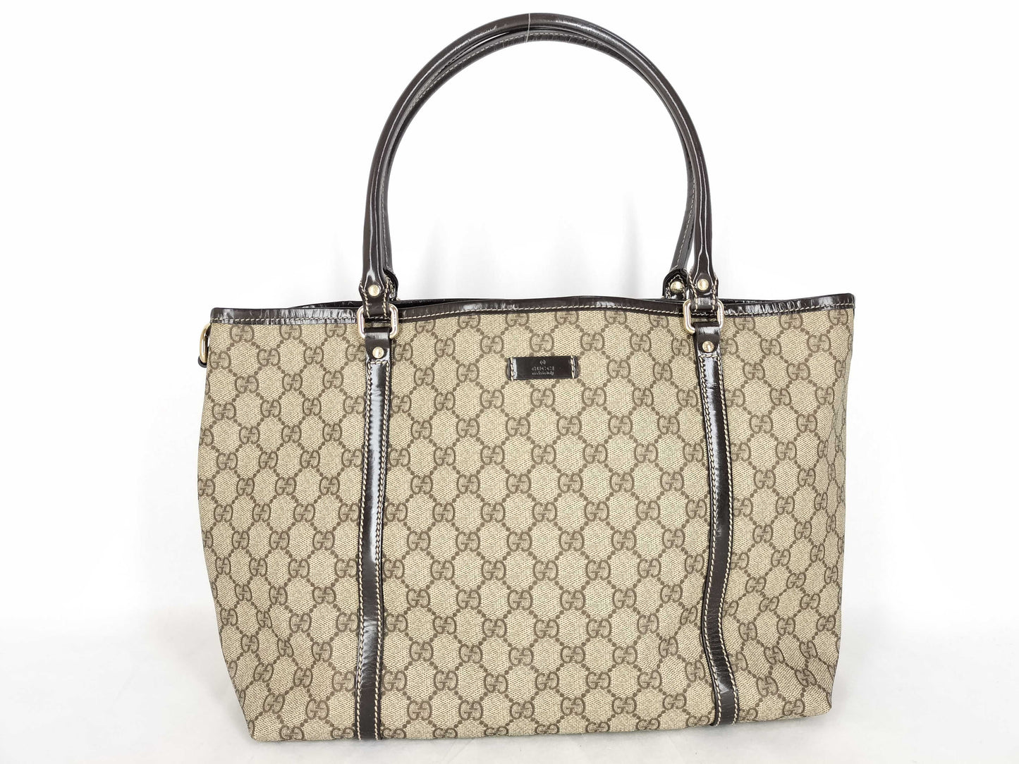 GUCCI GG Supreme Gucci Tote Brown 197953 Tote Bag