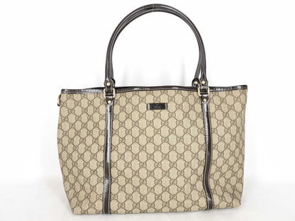 GUCCI GG Supreme Gucci Tote Brown 197953 Tote Bag