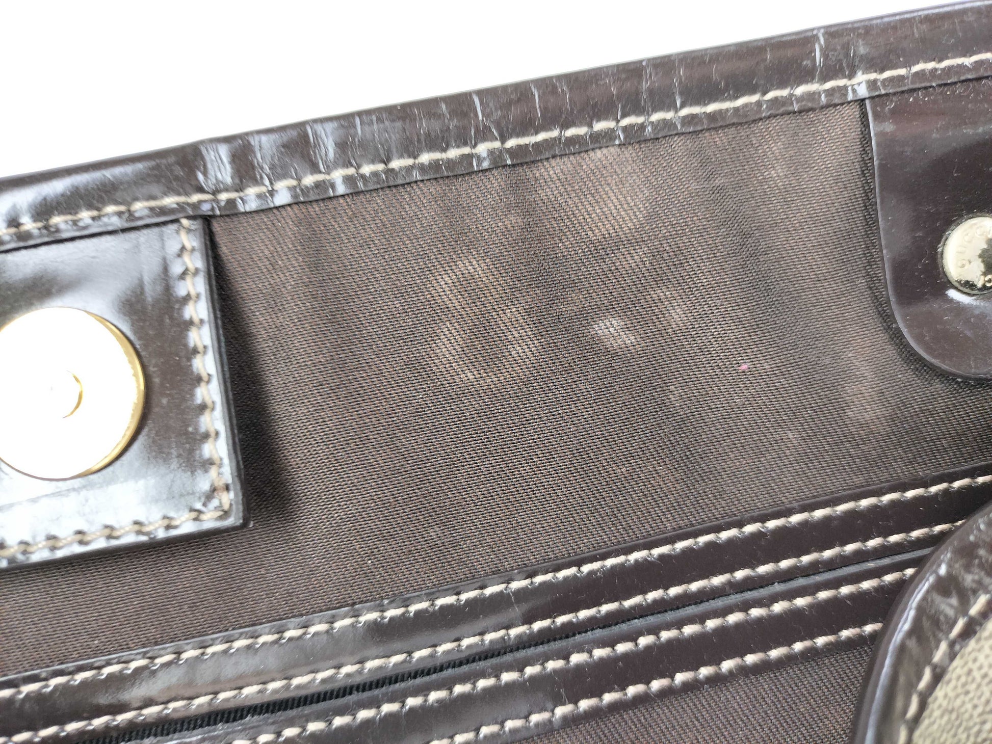 GUCCI GG Supreme Gucci Tote Brown 197953 Tote Bag