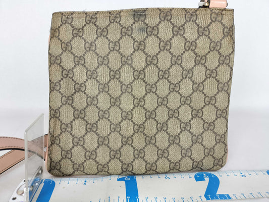 GUCCI GG Supreme Shoulder Bag, Brown/Pink, 201538