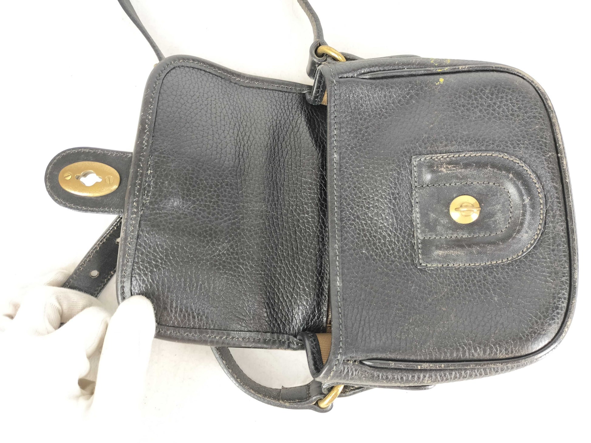 COACH shoulder bag in black leather