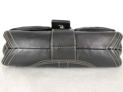COACH shoulder bag in black leather