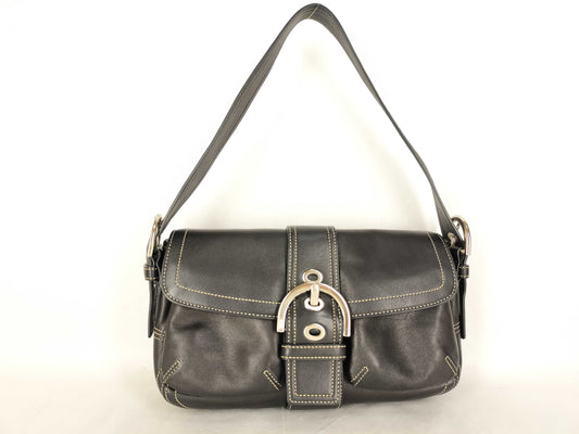 COACH shoulder bag in black leather