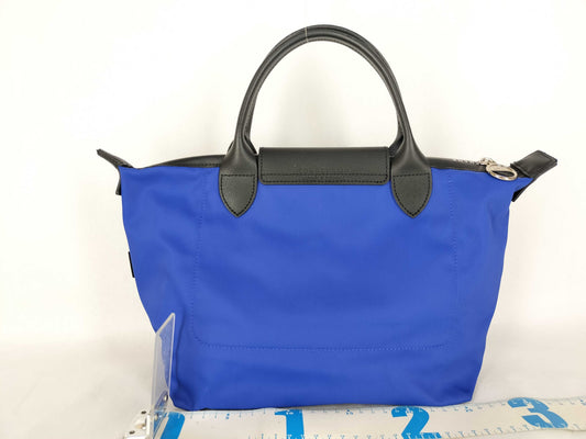 LONG CHAMP Pliage Energy Nylon Blue Small Tote Bag