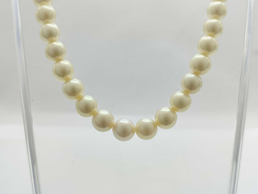 Pearl diameter: Approx. 7.1-8.4mm, Metal, 41.0g, Necklace 