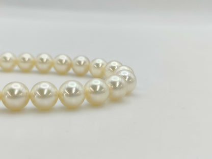 Pearl diameter: Approx. 7.1-8.4mm, Metal, 41.0g, Necklace 
