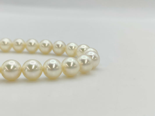 Pearl diameter: Approx. 7.1-8.4mm, Metal, 41.0g, Necklace 