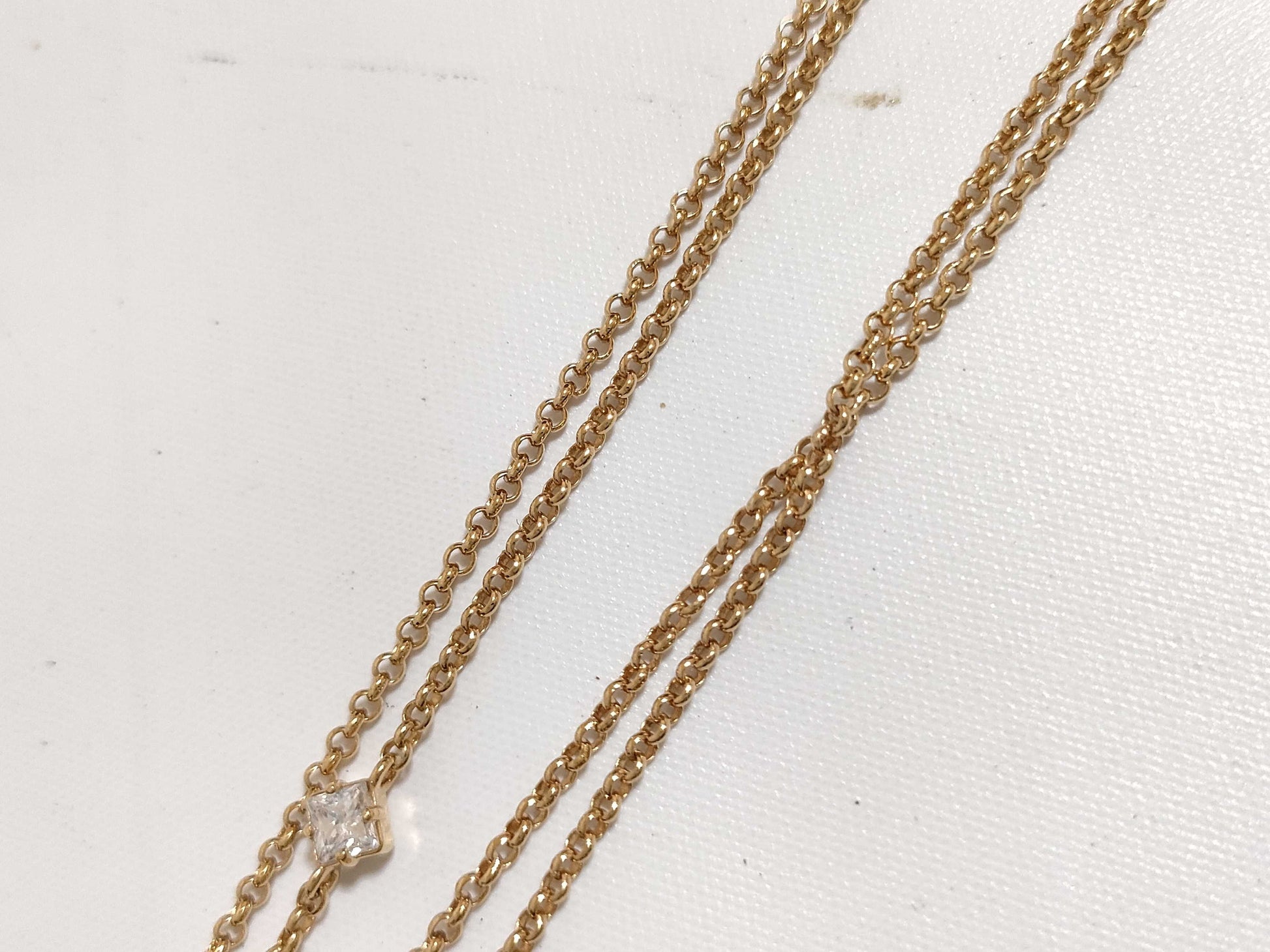 LOUIS VUITTON M01845 Ladies LV Rhinestone Monogram Flower Necklace