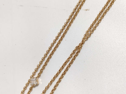 LOUIS VUITTON M01845 Ladies LV Rhinestone Monogram Flower Necklace
