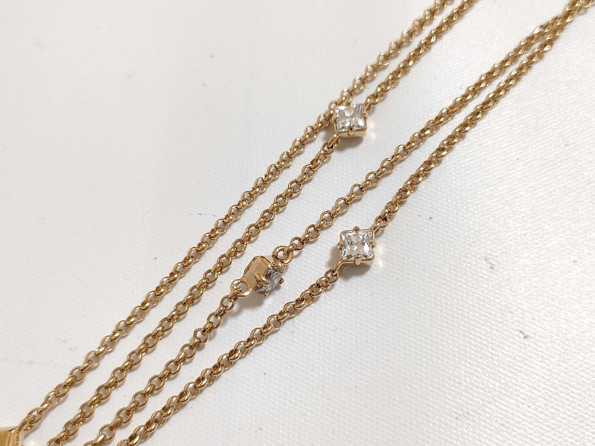 LOUIS VUITTON M01845 Ladies LV Rhinestone Monogram Flower Necklace