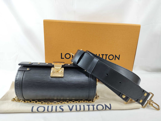 LOUIS VUITTON RFID Verified, Serial Number Unverified, Epi Louis Vuitton Papillon Trunk Noir M58655 Shoulder Bag