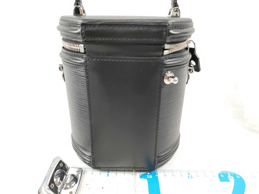 LOUIS VUITTON RFID Verified, Serial Unverifiable, Epi Cannes Handbag M52226, 2-Way Shoulder Bag, Black