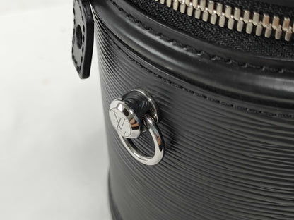 LOUIS VUITTON RFID Verified, Serial Unverifiable, Epi Cannes Handbag M52226, 2-Way Shoulder Bag, Black