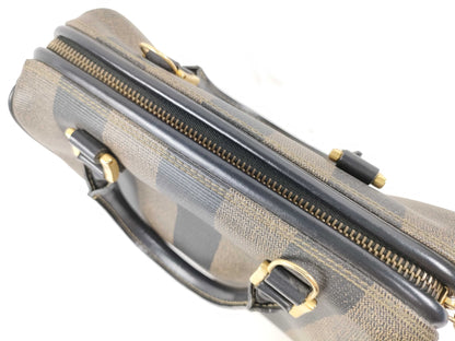 FENDI Pecan Monogram Boston Small Handbag