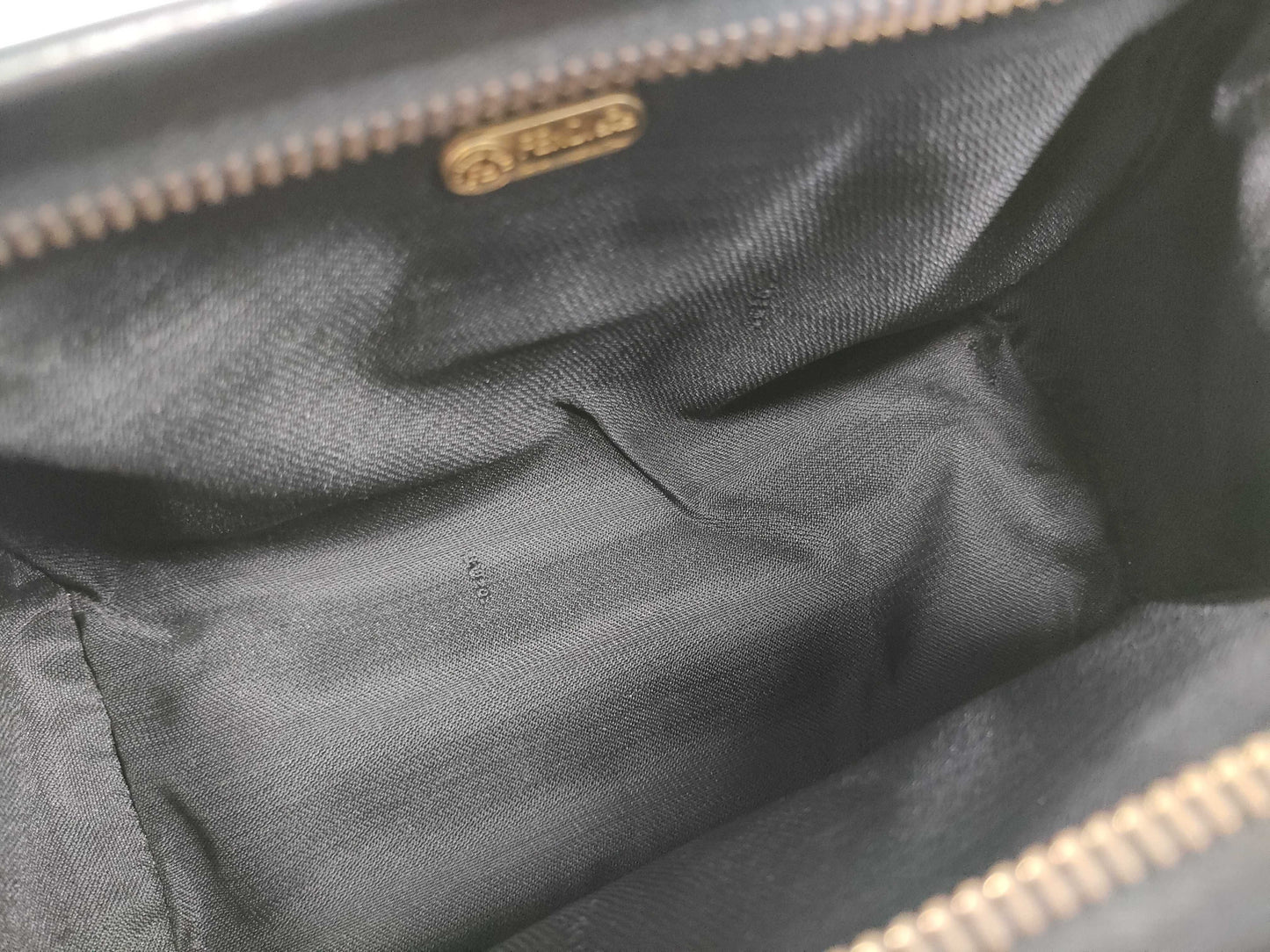 FENDI Pecan Monogram Boston Small Handbag