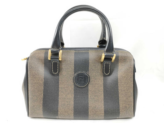 FENDI Pecan Monogram Boston Small Handbag
