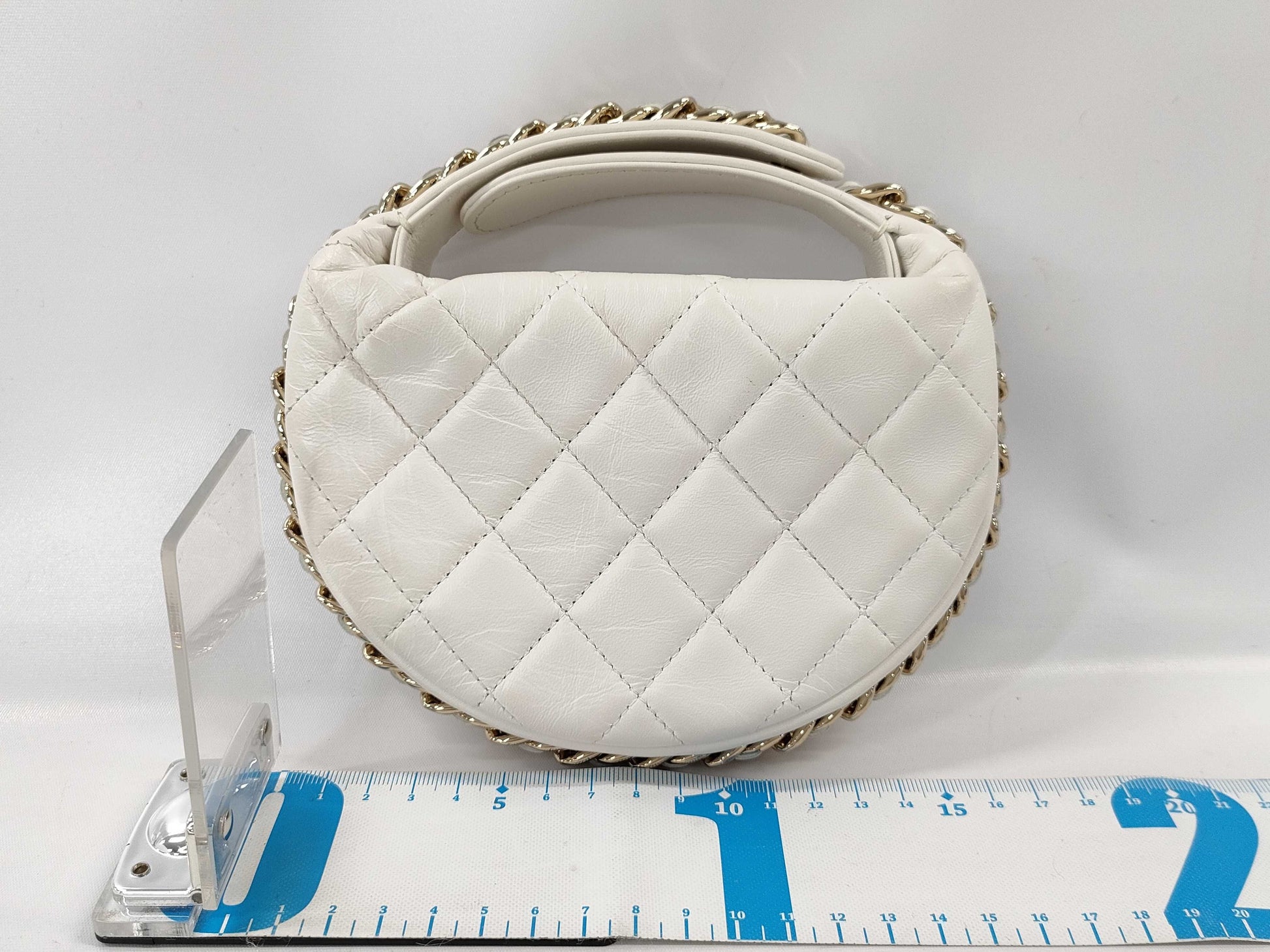 CHANEL Matelasse Mini Bag White Bag
