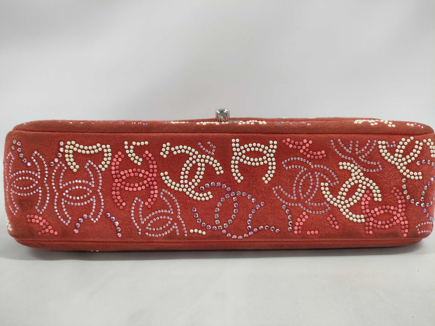 CHANEL SAMPLE COCO MARK RHINESTONE SHOULDER BAG
