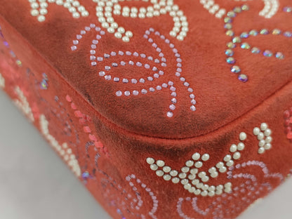 CHANEL SAMPLE COCO MARK RHINESTONE SHOULDER BAG