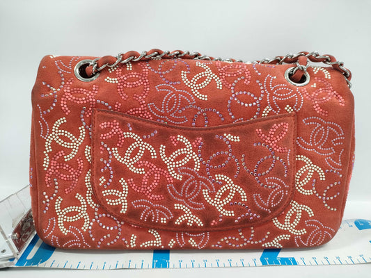 CHANEL SAMPLE COCO MARK RHINESTONE SHOULDER BAG