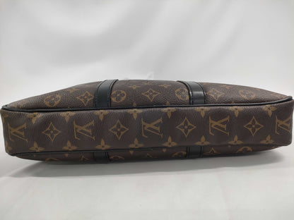 LOUIS VUITTON Monogram Macassar PDV PM Porte-Document Voyage Business Bag