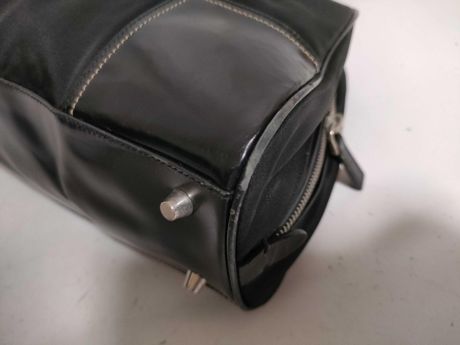 PRADA Nylon Prada Saffiano Handbag