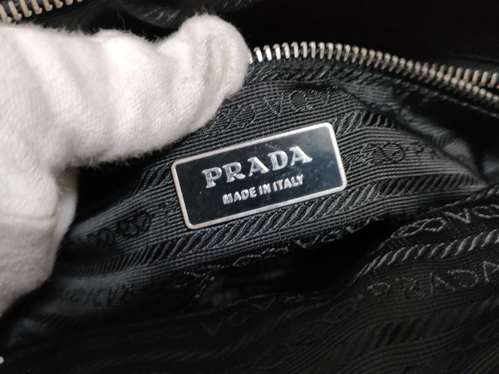 PRADA Nylon Prada Saffiano Handbag