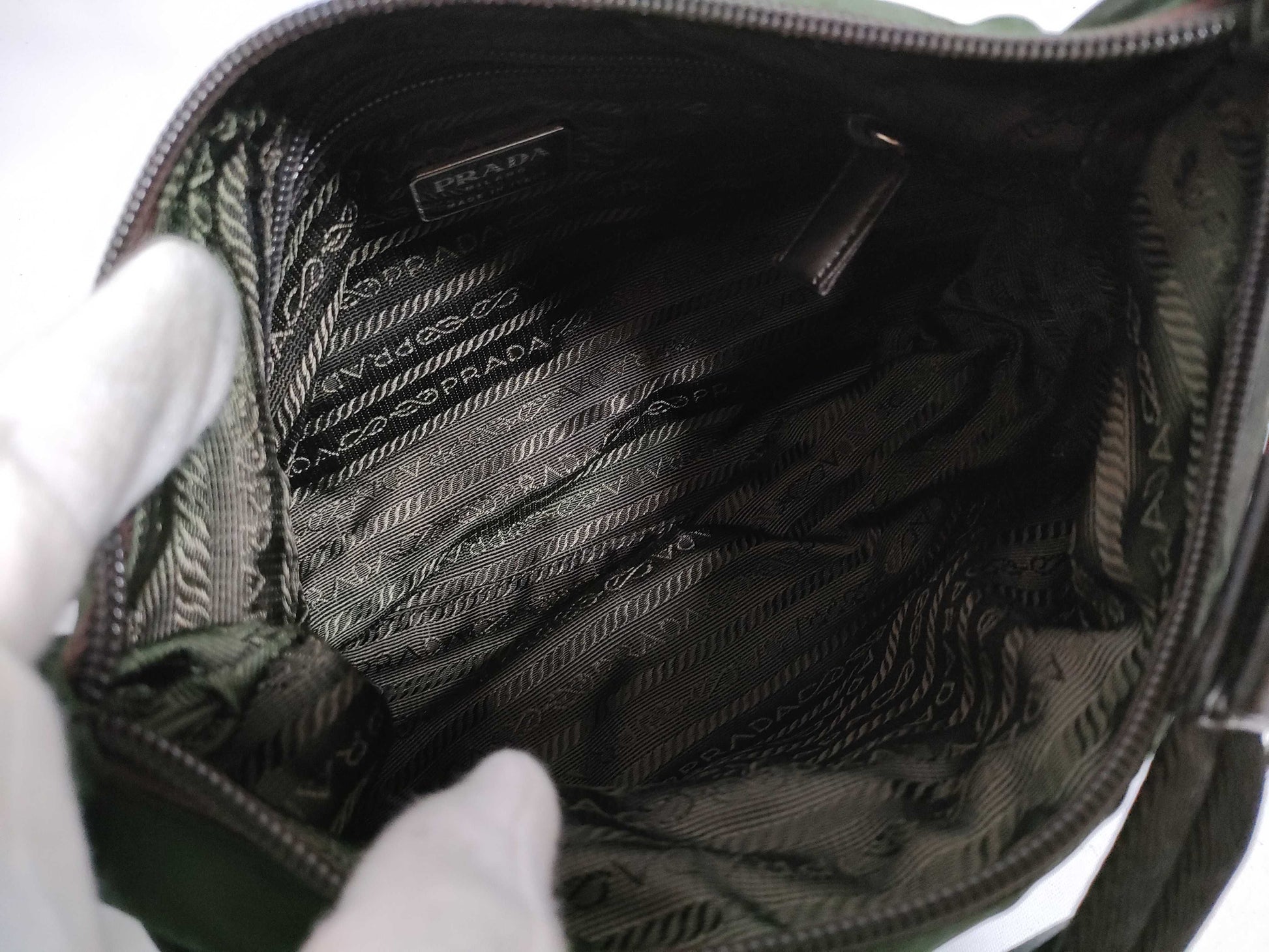 PRADA Nylon Prada Saffiano Shoulder Bag, Gallery Shoulder Bag